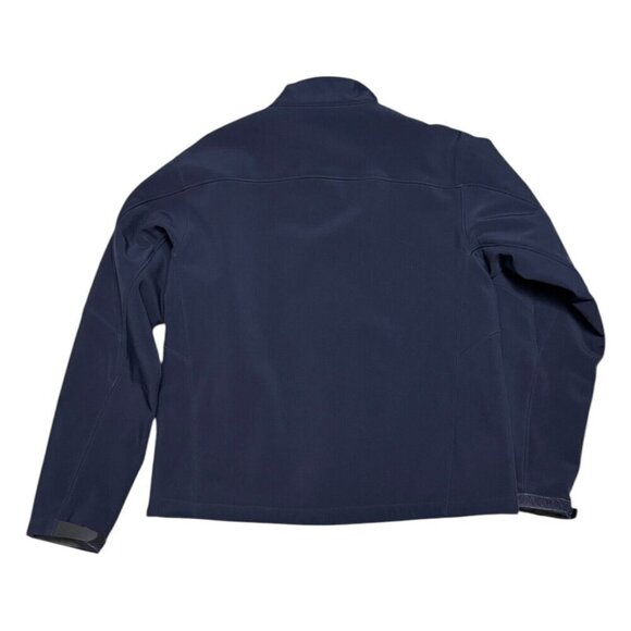 TUMI TECH Blue Shell Waterproof Luxury Designer Windbreaker Jacket Mens Medium - Picture 3 of 6